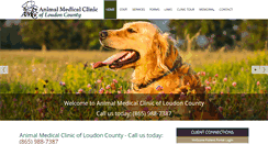 Desktop Screenshot of animalmedicalcliniclc.com