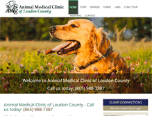 Tablet Screenshot of animalmedicalcliniclc.com